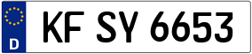 Truck License Plate